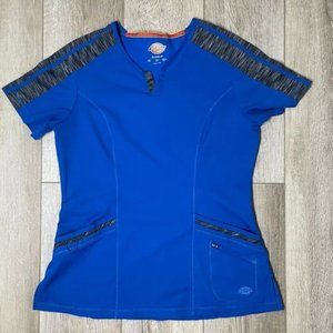 Dickies Dynamix Women's Scrub Top-Royal Blue